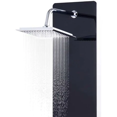 Panel Ducha De Vidrio Negro 25x44,6x130 Cm VidaXL 6 Panel Ducha De Vidrio Negro 25x44,6x130 Cm VidaXL - Imagen 4