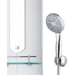 Panel De Ducha Plateado 25x43x120 Cm VidaXL -Mundo Ducha 10087283 5