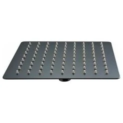 Rociador Cuadrado De 25x25 Cm. Negro Mate IMEX RDC002/NG