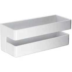 Jabonera Frontal De PVC Color Blanco IMEX ABL006