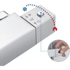 Auralum Columnas De Ducha Termostáticas, 38ºC Termostatica Columna De Ducha Con Ducha De Mano, Altura Ajustable -Mundo Ducha 10490021 3