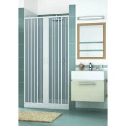 Puerta De Ducha De Pvc H 185 Cm Mod. Vergine 100 Cm Apertura Central -Mundo Ducha 12225813 2