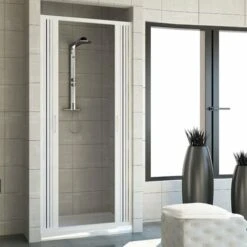 Puerta De Ducha De Pvc H 185 Cm Mod. Vergine 100 Cm Apertura Central -Mundo Ducha 12225813 3
