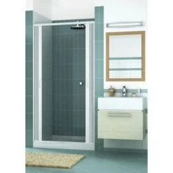 Puerta De Ducha De Pvc H 185 Cm Mod. Vergine 100 Cm Apertura Central -Mundo Ducha 12225813 4