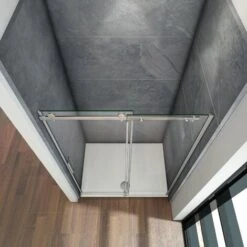 Mampara De Ducha Frontal Puerta Corredera Cristal Templado 6 MM 100x195cm -Mundo Ducha 12300727 3