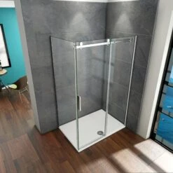 Mamparas De Ducha Corredera Elegante 6mm Angular 150x90x195cm -Mundo Ducha 12300782 3