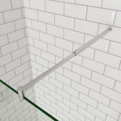 Mamparas De Ducha Panel Fijo + Lateral 40cm Movible 8mm Antical Barra 70-120cm - 90+40x200cm -Mundo Ducha 12300871 3