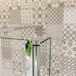 Mamparas De Ducha Panel Fijo + Lateral 40cm Movible 8mm Antical Barra 70-120cm - 90+40x200cm -Mundo Ducha 12300871 4