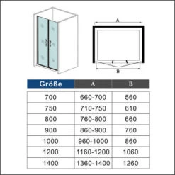 Mampara De Ducha Puerta Abatible Frontal Vidrio Nano Antical 6 MM 70x195cm -Mundo Ducha 14359113 5