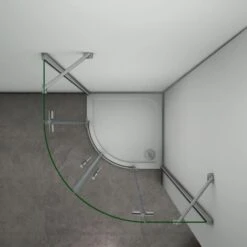 Puerta De Ducha Semicircular Esquinal, Mampara De Ducha Apertura De Puerta Abatible Curvo Antical 78x78x195cm -Mundo Ducha 14359189 4