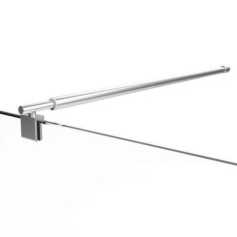 Moments Of Glass Barra Estabilizadora / Barandilla Para Paredes De Ducha De Vidrio Y Estabilizador De Walk In. Espesor De Vidrio Hasta 10mm Ajustable 78-123cm 3 Moments Of Glass Barra Estabilizadora / Barandilla Para Paredes De Ducha De Vidrio Y Estabilizador De Walk In. Espesor De Vidrio Hasta 10mm Ajustable 78-123cm