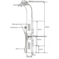 Sistema De Ducha - Columna De Ducha Termostática SEDAL 8815 - Negro -Mundo Ducha 15719310 5