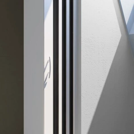 Puerta De Ducha De Pvc Plegable Blanca H 185 Mod. Flex Con Apertura Central 110 Cm 6 Puerta De Ducha De Pvc Plegable Blanca H 185 Mod. Flex Con Apertura Central 110 Cm - Imagen 4