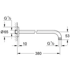 Grohe Rainshower Brazo De Ducha 380 Mm - 28361000 -Mundo Ducha 16948982 3