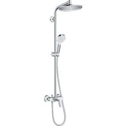 Tubo De Ducha Hansgrohe Crometta S 240 1jet Con Mezclador Monomando, Cromado - 27269000