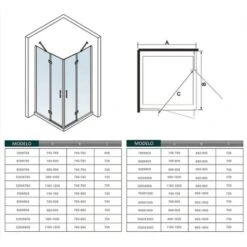 Mamparas De Ducha Cristal 6mm Puerta Abatible De Baño 80x100x190cm -Mundo Ducha 17309825 5