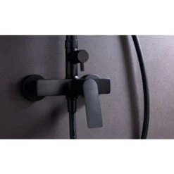 IMEX Columna De Ducha Negro Mate Monomando Serie Art -Mundo Ducha 18398976 4