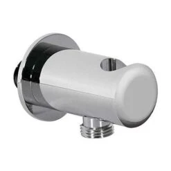 TRES 02418201 Soporte Redondo Ducha Con Toma Pared