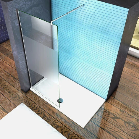 Mamparas Ducha Panel Pantalla Fija Vidrio Laminado De Film Seguirdad A Pureba De Explosiciones 8mm - Barra 70-120cm - 90x200cm 4 Mamparas Ducha Panel Pantalla Fija Vidrio Laminado De Film Seguirdad A Pureba De Explosiciones 8mm - Barra 70-120cm - 90x200cm - Imagen 2