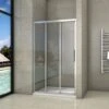 Mampara De Ducha, Frontal Deslizante, 3 Hojas Correderas, Cristal Templado De 6 MM, 120x195cm, Tratamiento Antical -Mundo Ducha 19359243 1