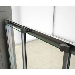 Mampara De Ducha, Frontal Deslizante, 3 Hojas Correderas, Cristal Templado De 6 MM, 120x195cm, Tratamiento Antical -Mundo Ducha 19359243 4