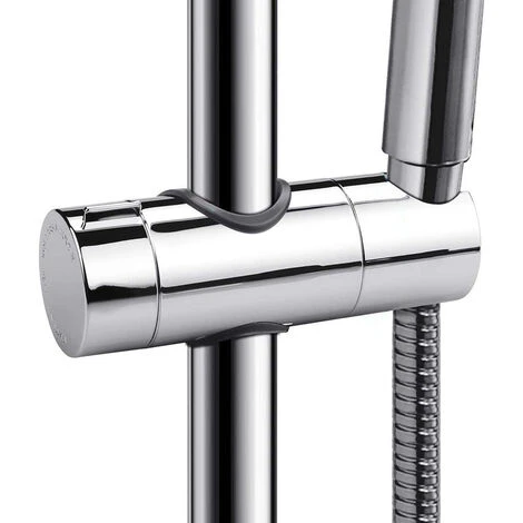 Pack De 2 Soportes Deslizantes Universales De Ducha De Mano. Para Columnas Redondas De 19 A 25 Mm De Diámetro. Fabricado En ABS De Alta Densidad Y Acabados En Cromo Brillo 5 Pack De 2 Soportes Deslizantes Universales De Ducha De Mano. Para Columnas Redondas De 19 A 25 Mm De Diámetro. Fabricado En ABS De Alta Densidad Y Acabados En Cromo Brillo - Imagen 3