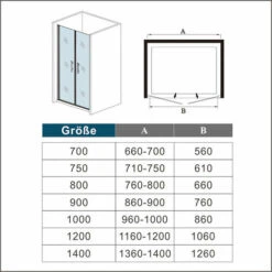 Mamparas De Ducha Puerta Abatible Doble 5mm 95x185cm -Mundo Ducha 19833576 5