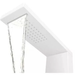 Hommoo Sistema De Panel De Ducha Aluminio Blanco Mate -Mundo Ducha 20347914 5