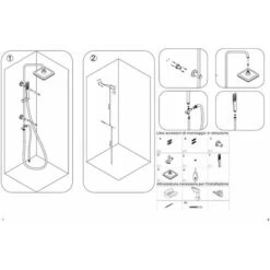 Columna De Ducha Modelo Puente Con Cabezal De Ducha Cervical Y Redonda PRODUCTO (GIO.04) -Mundo Ducha 20363823 3