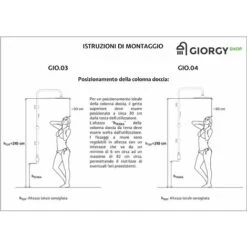 Columna De Ducha Modelo Puente Con Cabezal De Ducha Cervical Y Redonda PRODUCTO (GIO.04) -Mundo Ducha 20363823 4