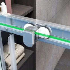 Mampara Esquinera Puertas Correderas Antical 6mm Cromado 76x70x195cm -Mundo Ducha 22975315 3