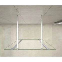 Mamparas De Ducha Panel Fijo 130cm Con Doble Panel Lateral Abatible 30cm, Cristal Templado 8mm Antical Con 2 Barras 90cm -Mundo Ducha 22975576 3