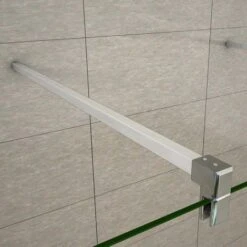 Mamparas De Ducha Panel Fijo 130cm Con Doble Panel Lateral Abatible 30cm, Cristal Templado 8mm Antical Con 2 Barras 90cm -Mundo Ducha 22975576 4