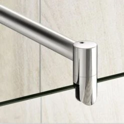 Mampara De Ducha 8mm Frontal Panal Fijo 80 Cm Con Panel Abatible De 40 CM Y Barra De Soporte Extensible 70-120cm Vidrio Antical De 8 Mm, 80x40x200 CM -Mundo Ducha 23634513 4