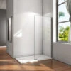 Mampara Walk-in, Mampara De Ducha Fija De 65x185cm,Vidrio Templado De 6mm Tratamiento Antical/Easyclean
