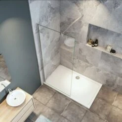 Mamparas De Ducha Pantalla Panel Fijo 8mm Antical - Barra 90cm - 70x190cm -Mundo Ducha 24458095 3