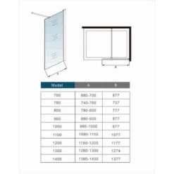 Mamparas De Ducha Pantalla Panel Fijo 8mm Antical - Barra 90cm - 70x190cm -Mundo Ducha 24458095 5