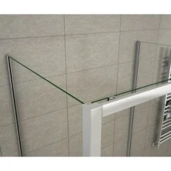 Mampara De Ducha Mampara Baño Rectangular Puerta Corredera Con Dos Panales De Vidrio Templado 5 MM 130x70x70x185cm -Mundo Ducha 26981384 4