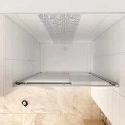 MAMPARA DE DUCHA DE PUERTA CORREDERA VIDRIO 6MM , Frontal CRISTAL TEMPLADO CON GRADIENTE SERIGRAfía,120x190cm -Mundo Ducha 27059587 3