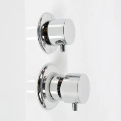 Panel De Ducha De Acero Inoxidable,5 En 1 Columna Hidromasaje,Cabeza De Ducha, Ducha De Mano Y Chorros De Masaje (blanco),15*47*130cm -Mundo Ducha 28055667 5