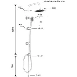 Set De Ducha Top Senior RY-S012 Sin Grifo -Mundo Ducha 2811000 4
