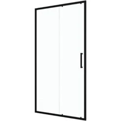 Mampara De Ducha 1 Puerta Corredera 100x200 Cm - Cristal Transparente - Perfil Negro - CRUSH -Mundo Ducha 28263728 3