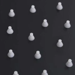 Cabezal De Ducha Efecto Lluvia Acero Inox Redondo Negro 20 Cm VidaXL -Mundo Ducha 28303120 5