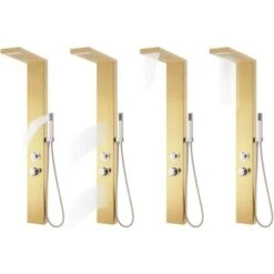Sistema De Panel De Ducha Acero Inoxidable 201 Dorado VidaXL -Mundo Ducha 28451074 3