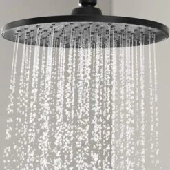 Columna De Ducha Termostático Negro Mate Redonda. Tubo Regulable En Altura De 83 A 120 Cm. -Mundo Ducha 28699430 4