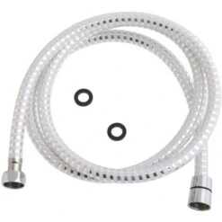 Flexo Ducha Pvc Blanco/plata 1,50 Metros