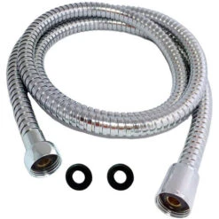 Flexo De Repuesto Para WC, Bidet, Hidro Escobilla Fabricado En Latón Con Acabados En Cromo Brillo De 120 Cm. Manguera Especialmente Reforzada Para Mayor Resistencia. Repuestos Originales Garantizados