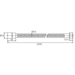 Flexo De Repuesto Para WC, Bidet, Hidro Escobilla Fabricado En Latón Con Acabados En Cromo Brillo De 120 Cm. Manguera Especialmente Reforzada Para Mayor Resistencia. Repuestos Originales Garantizados -Mundo Ducha 2978279 5