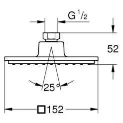Rociador EUPHORIA CUBE - GROHE -Mundo Ducha 31767411 2
