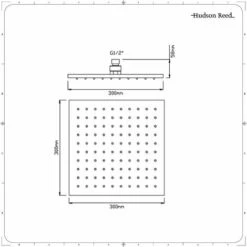 Alcachofa De Ducha Cuadrada 300 X 300mm En Acero Inoxidable -Mundo Ducha 3213899 5